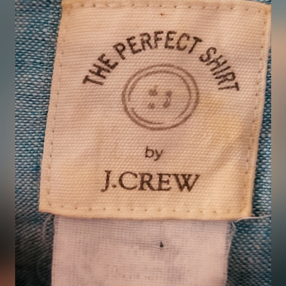J. Crew Women's Light Teal Long Sleeved 'The Perfect Shirt' - Size XS - Picture 3 of 4